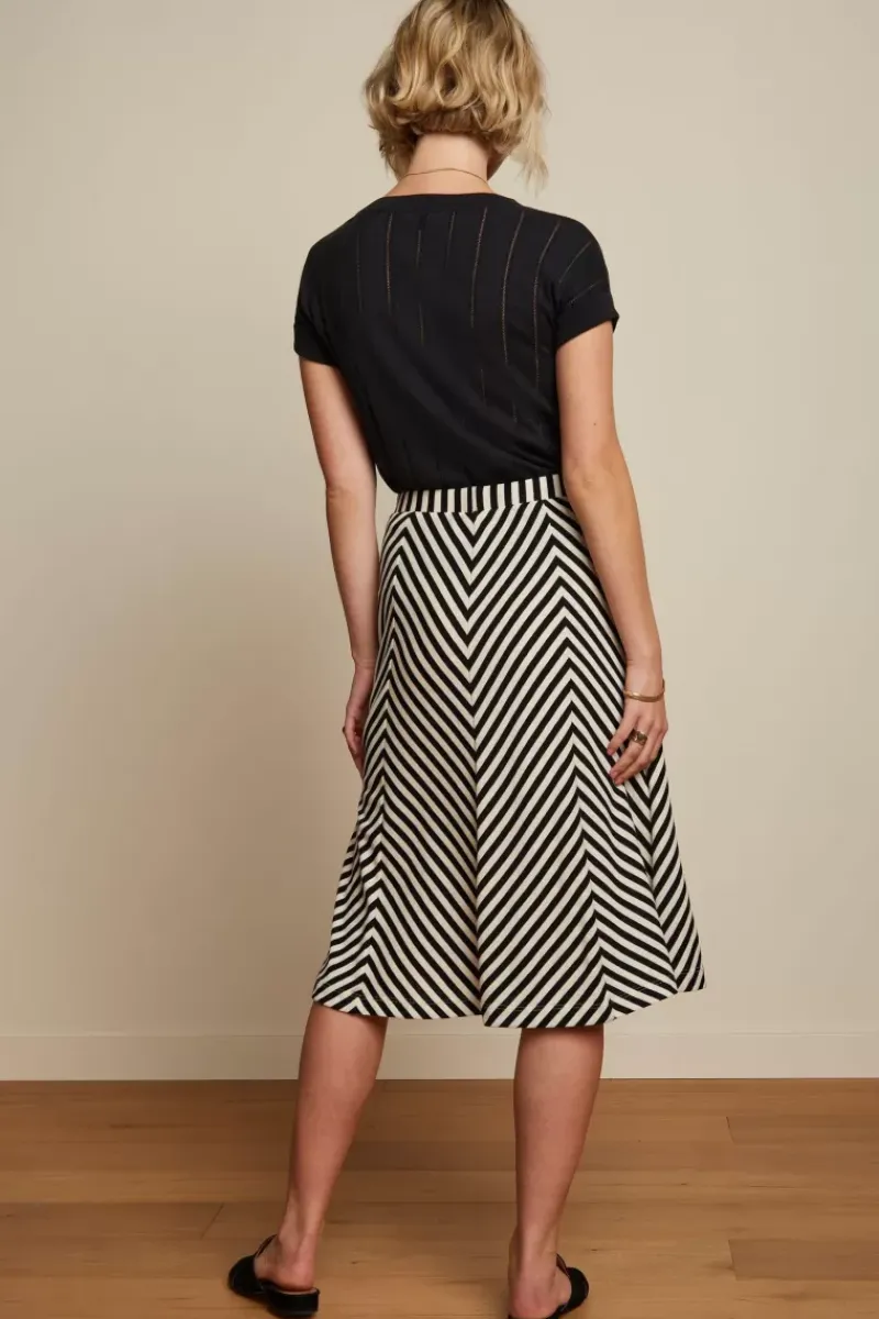 King Louie Rokken<Juno Panel Skirt Chopito Stripe Black