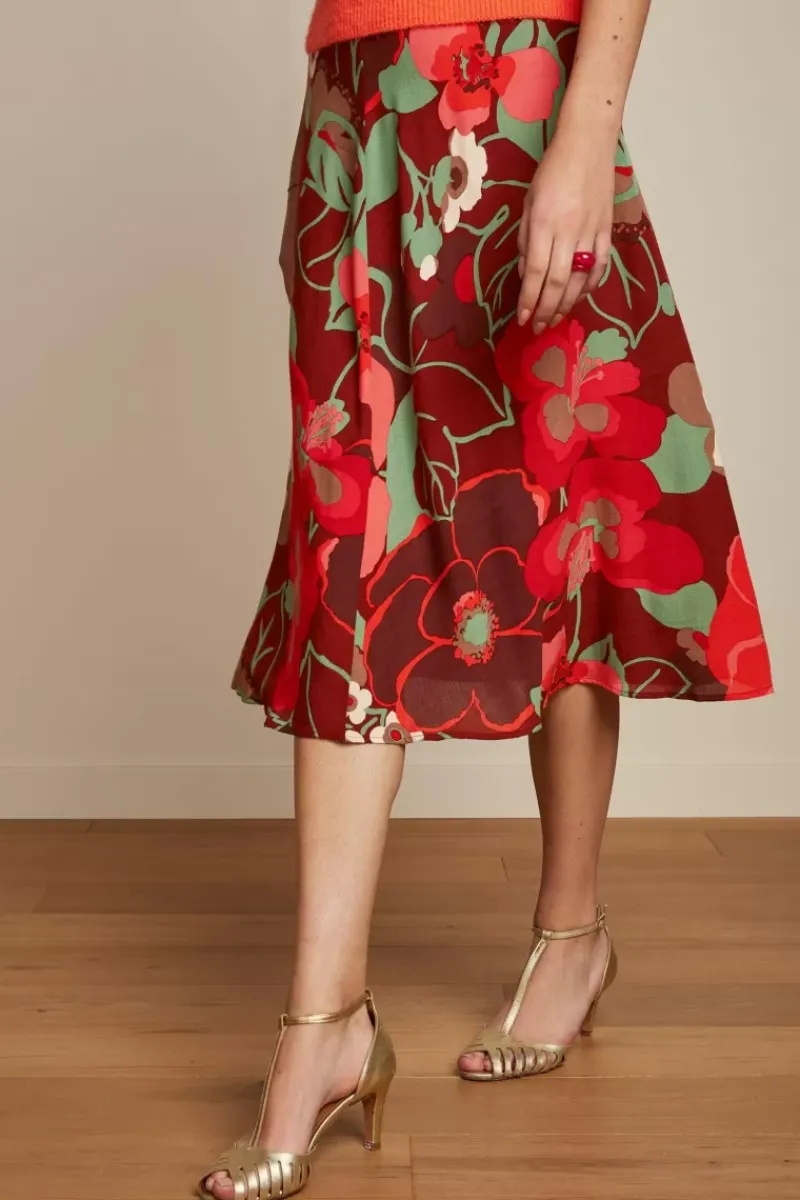King Louie Rokken<Juno Skirt La Monia Pecan Brown