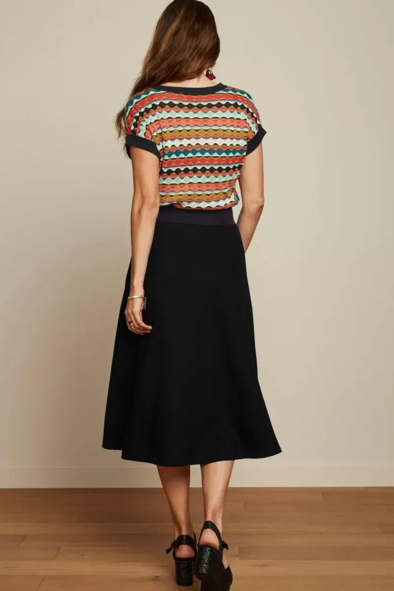 King Louie Rokken<Juno Skirt Milano Crepe Black