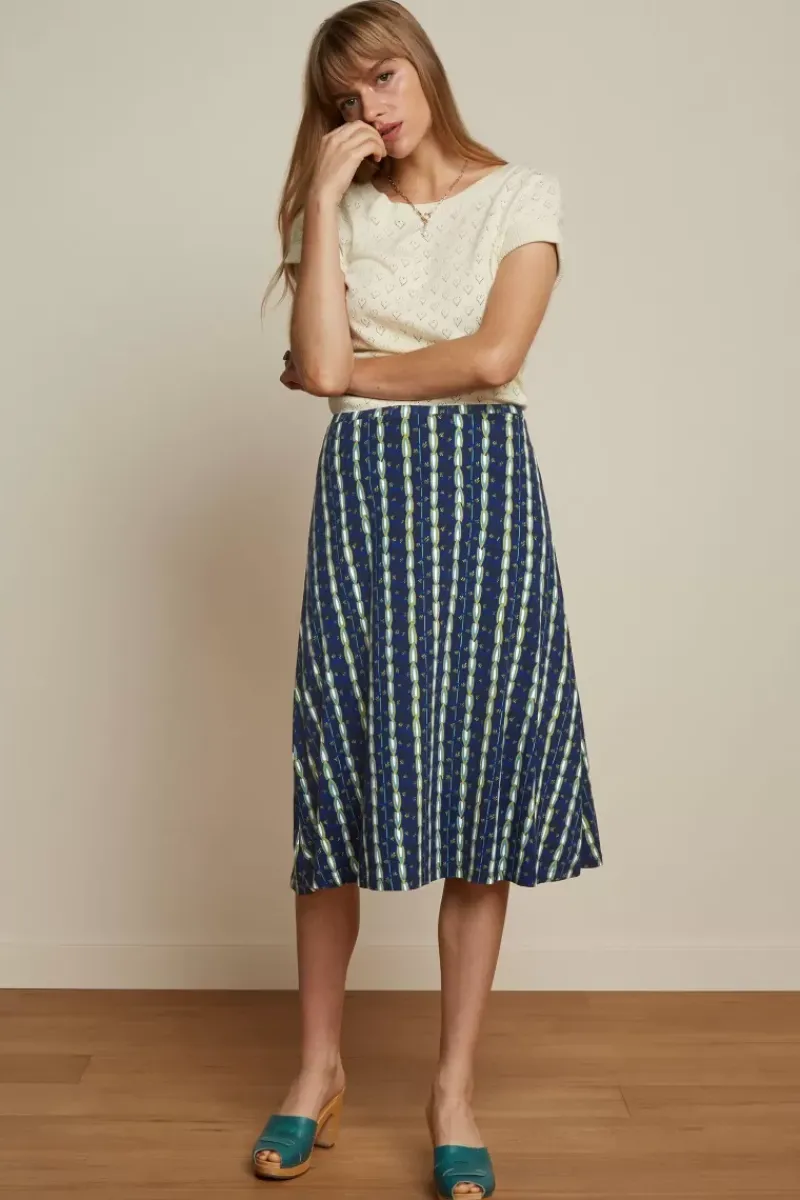 King Louie Rokken<Juno Skirt Saba Sapphire Blue