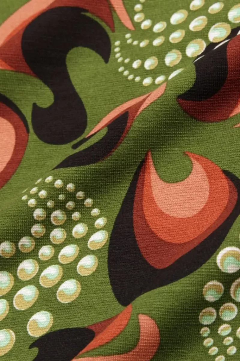King Louie Jurken<Lalia Dress The Fuzz Kale Green