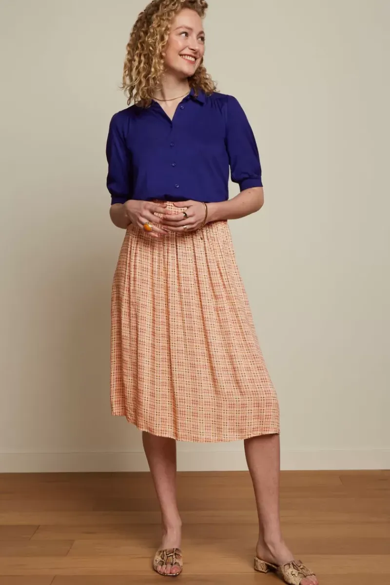 King Louie Rokken<Layla Skirt Sapeuse Check Creampuff
