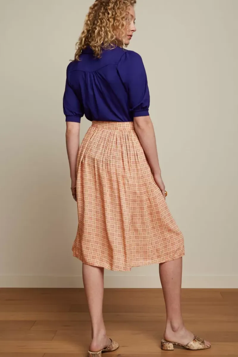 King Louie Rokken<Layla Skirt Sapeuse Check Creampuff