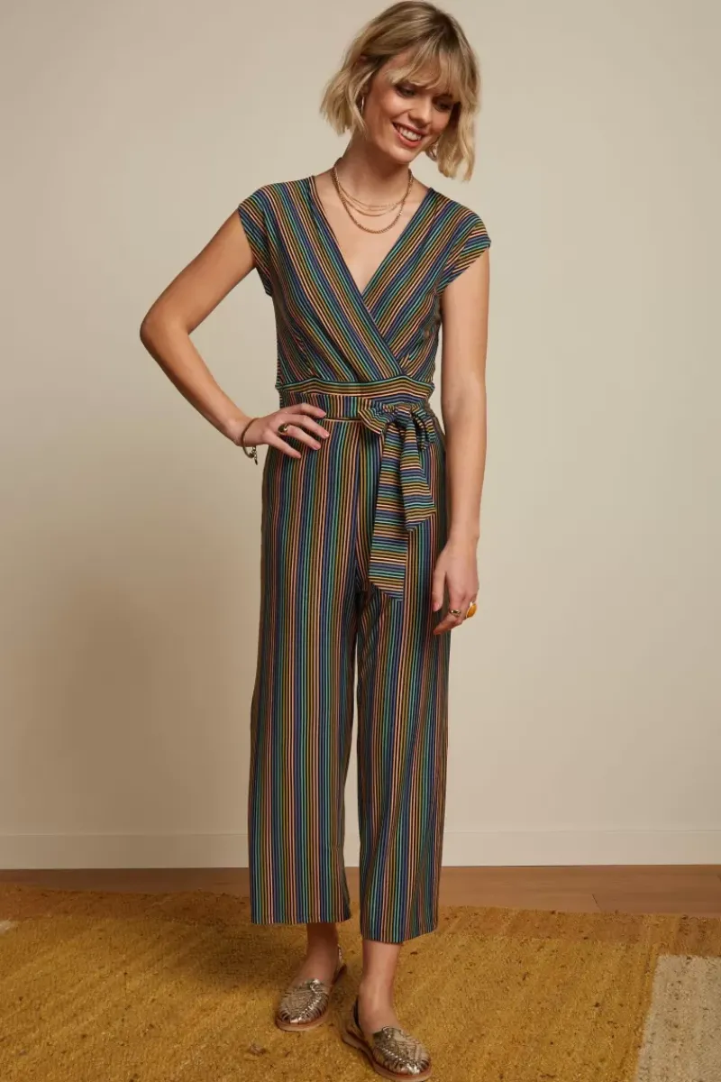 King Louie Jumpsuits<Lot Midi Jumpsuit Mariani Stripe Black