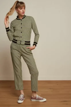 King Louie Broeken<Luz Pants Pied-De-Poule Woodbine Green