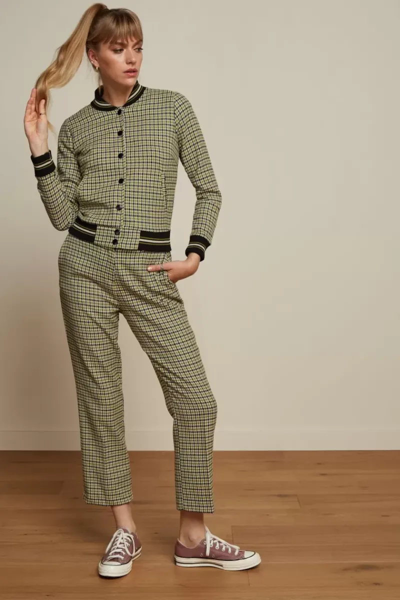 King Louie Broeken<Luz Pants Pied-De-Poule Woodbine Green