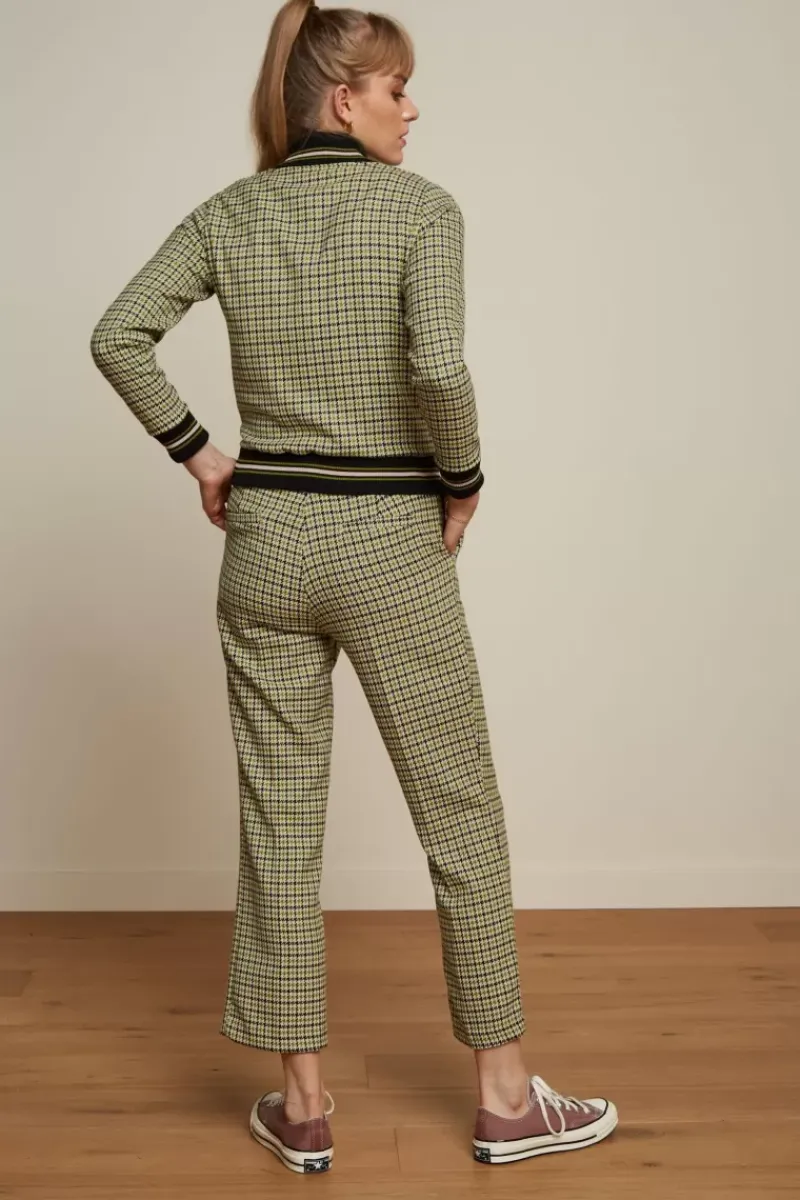 King Louie Broeken<Luz Pants Pied-De-Poule Woodbine Green