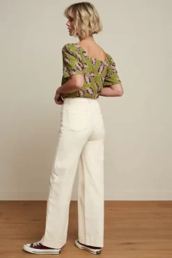 King Louie Broeken<Marcie Pants Safari Denim Ivory