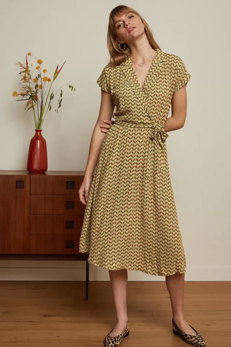 King Louie Jurken<Maria Dress La Sape Spring Yellow
