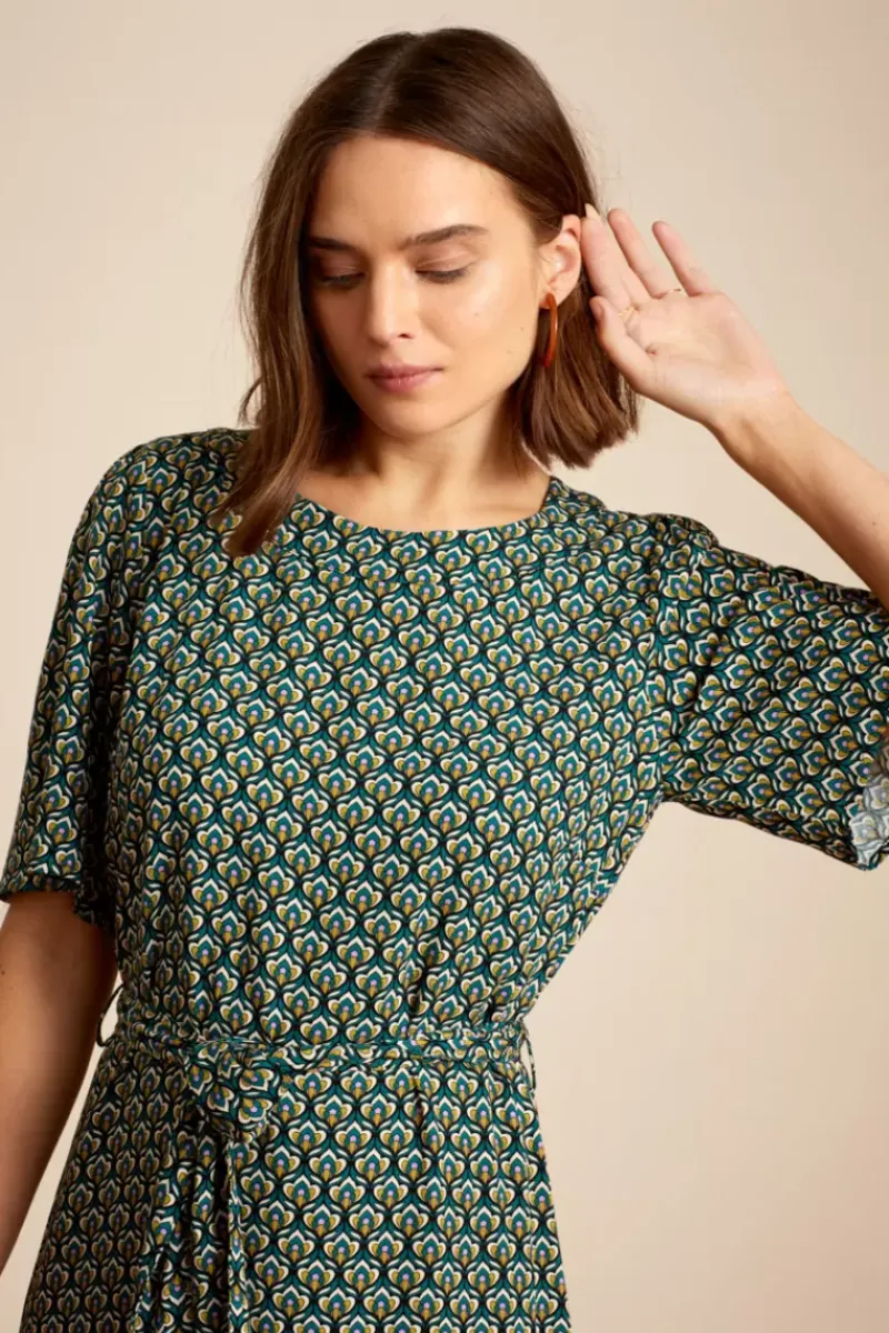 King Louie Jurken<Mila Tunic Dress Pinar Deep Teal