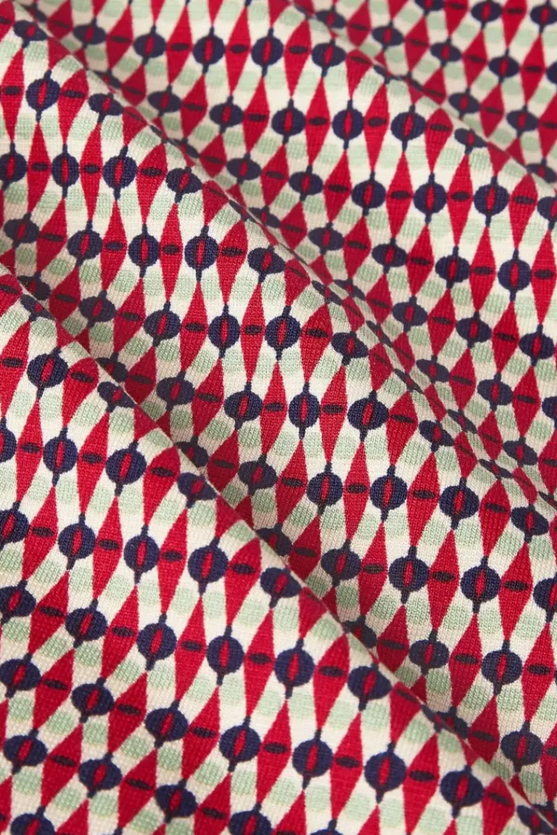 King Louie Jurken<Mona Dress Callaloo Chili Red
