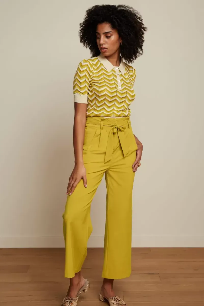 King Louie Broeken<Neva Cropped Pants Timba Koi Yellow