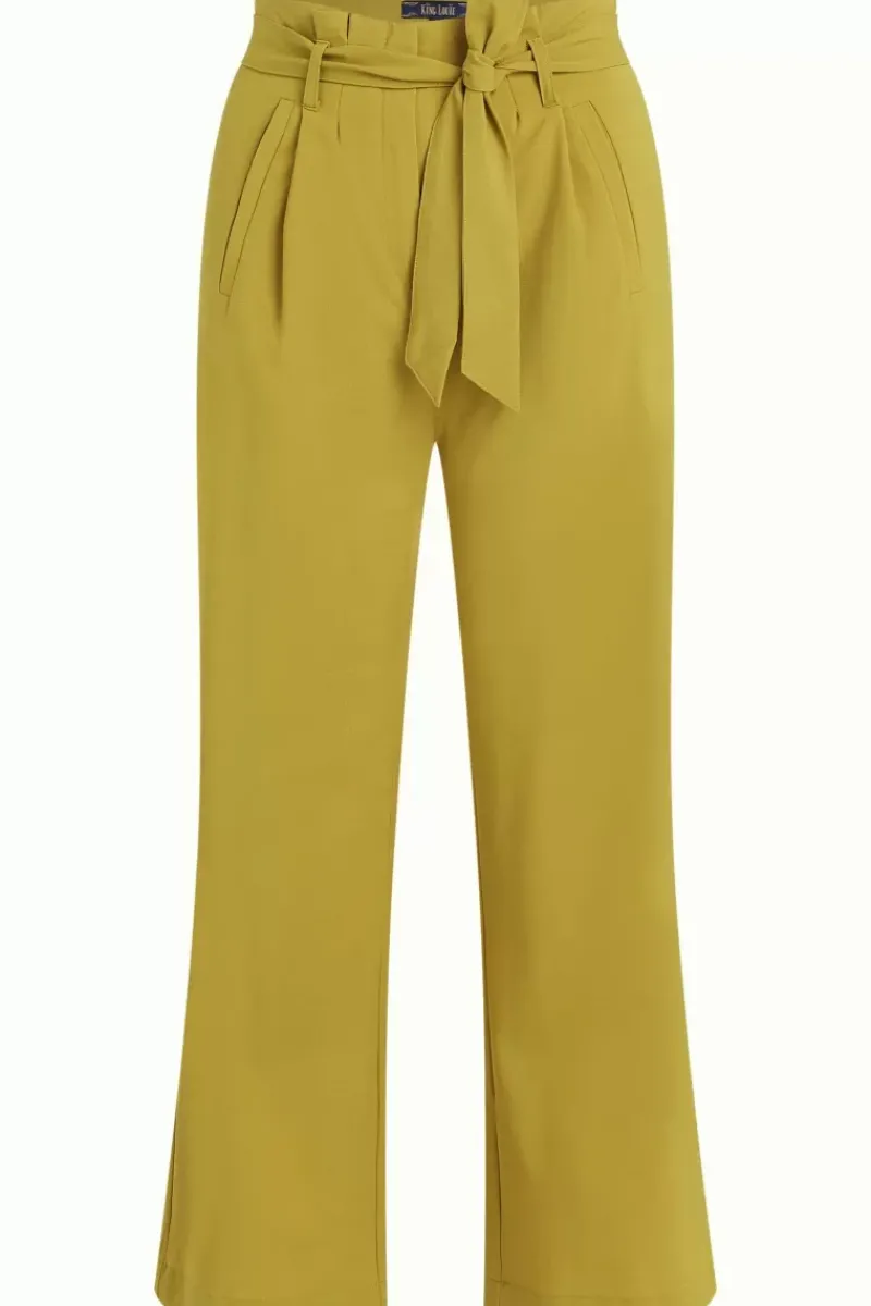 King Louie Broeken<Neva Cropped Pants Timba Koi Yellow