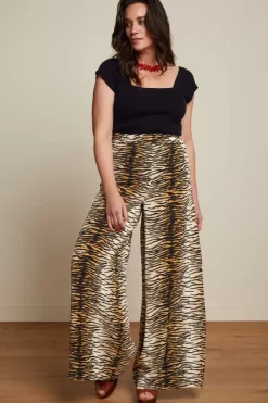 King Louie Broeken<Palazzo Pants Kallina Golden Brown