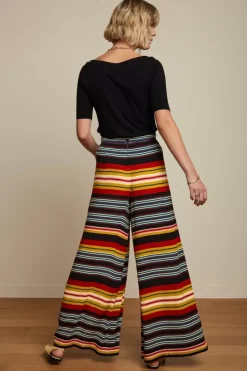 King Louie Broeken<Palazzo Pants Maxim Stripe Black