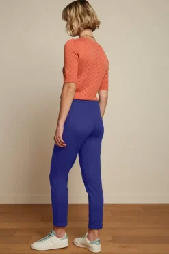 King Louie Broeken<Roisin Pants Milano Uni Deep Blue