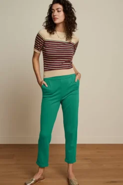 King Louie Broeken<Roisin Pants Milano Uni Mid Green