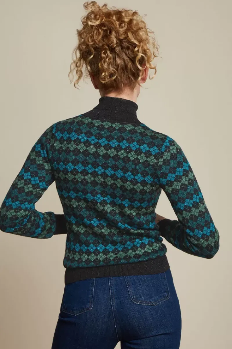 King Louie Truien<Rollneck Top Clover Lapis Blue