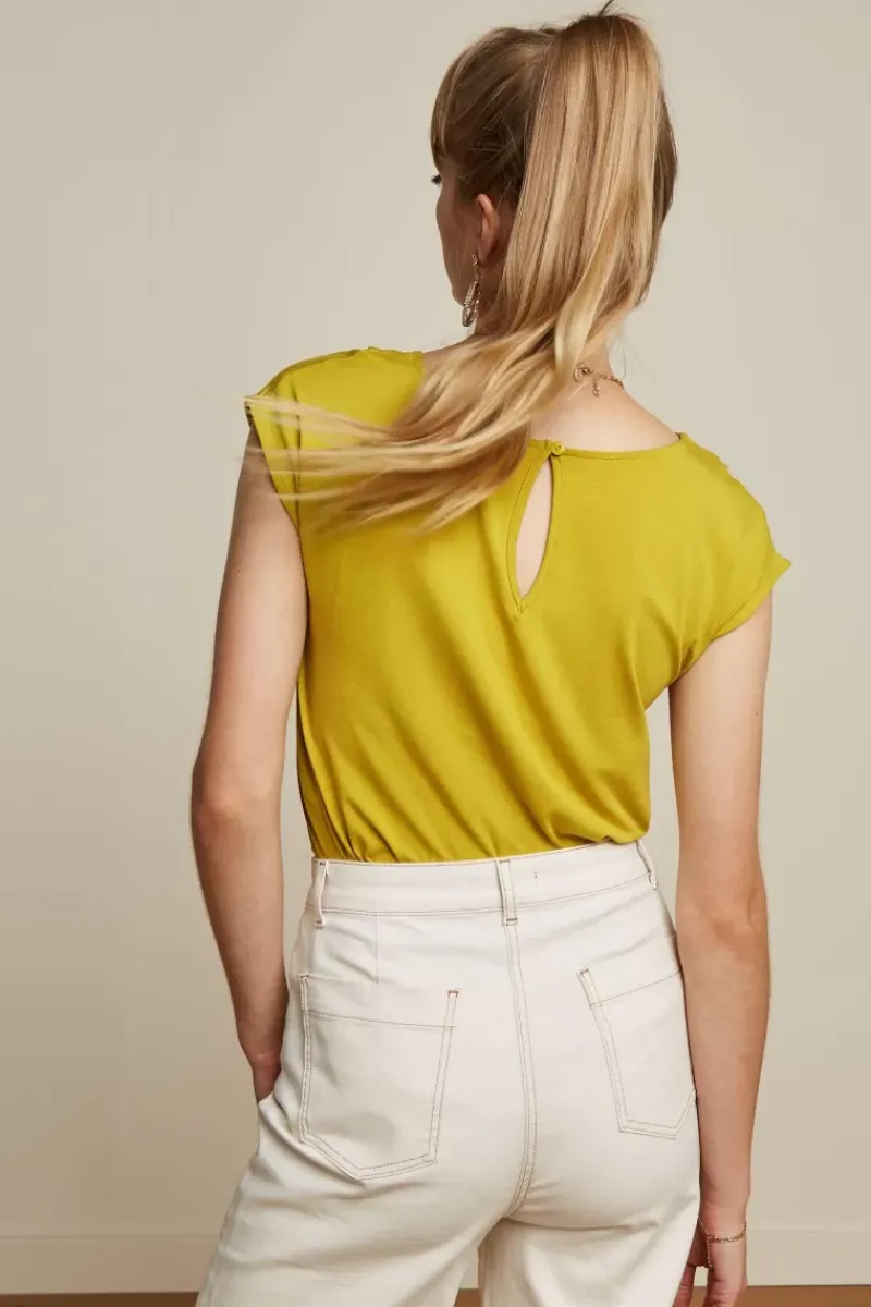 King Louie Tops & Shirts<Shirley Top Ecovero Light Spring Yellow