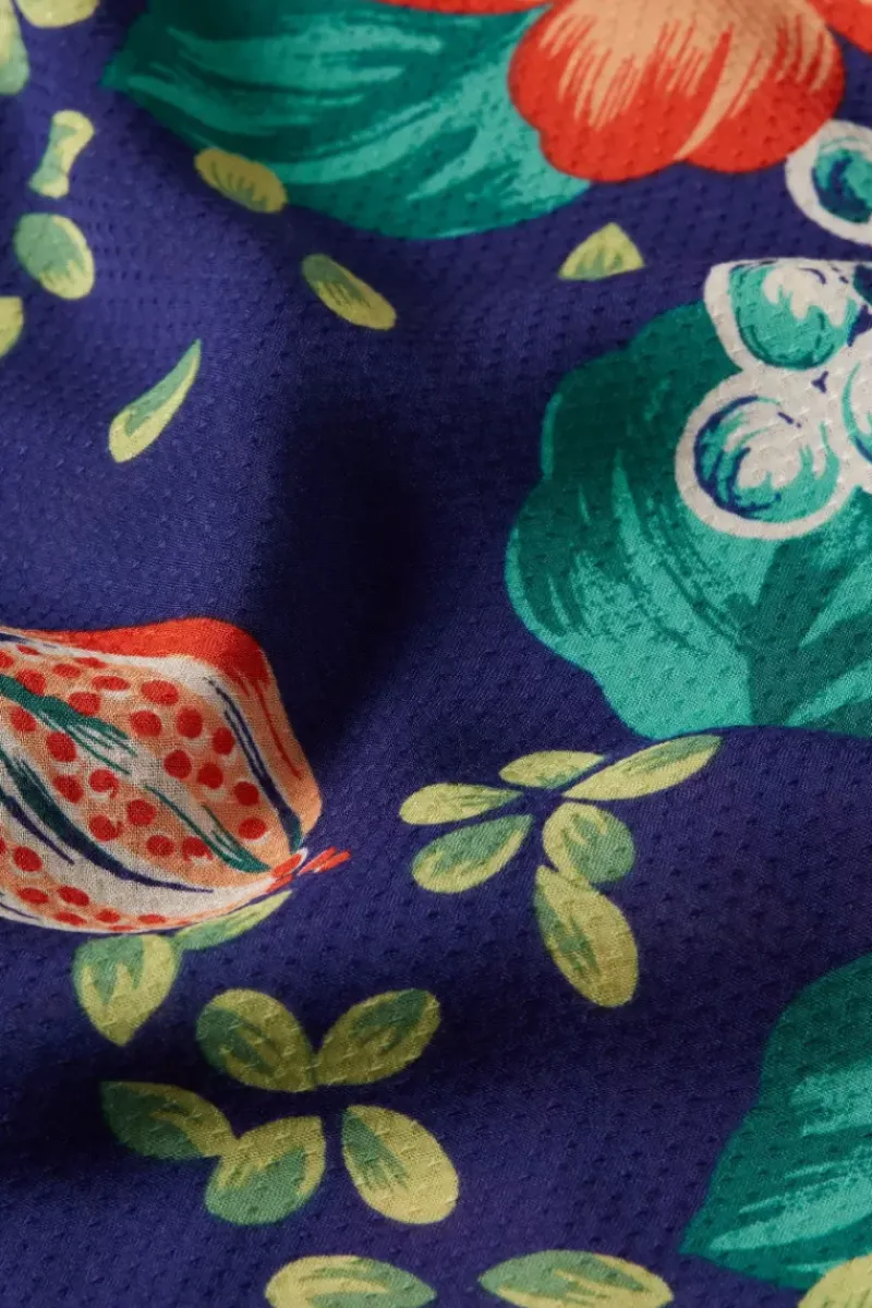 King Louie Tops & Shirts<Shirley Top Guava Dazzling Blue