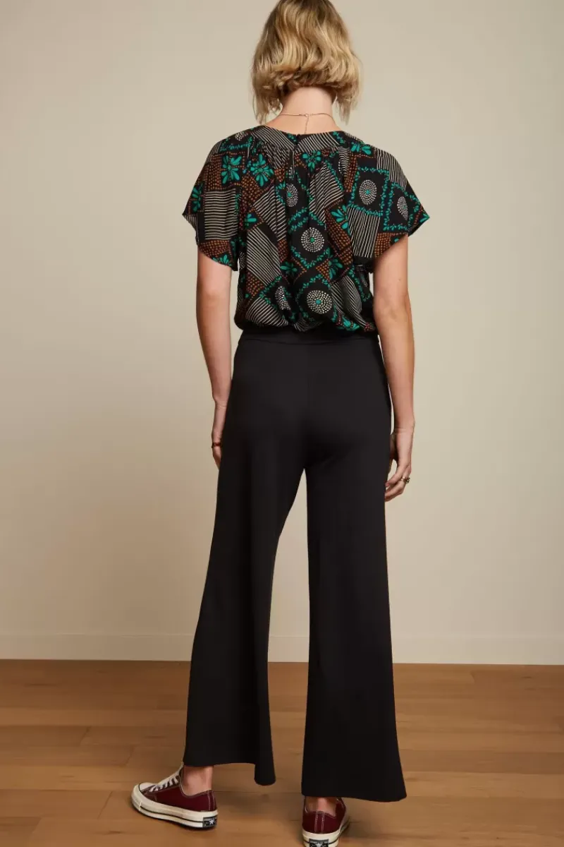 King Louie Blouses<Talia Top Carucci Black