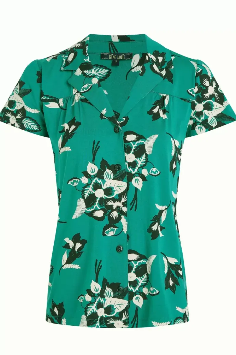 King Louie Blouses<Tex Blouse Coraza Eden Green